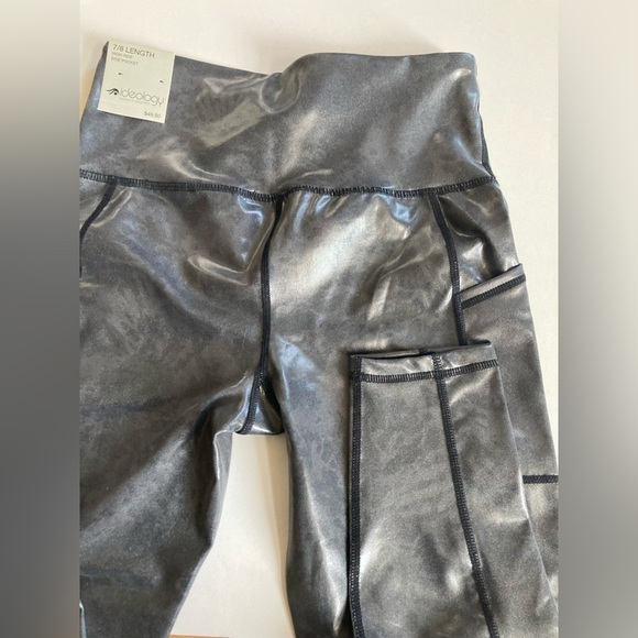 IDEOLOGY  Stretch Compression Flat Seems High Waist, Black/Metallic, XS spiral - Picture 2 of 9